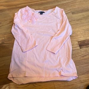 NWT- Gap tee-size XXL/14/16-pink-tulle and sequins-great basic.
